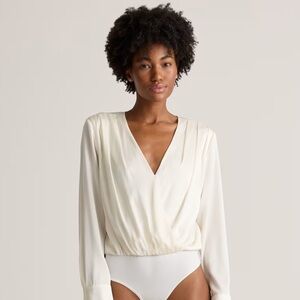 NWOT Quince Silk Bodysuit